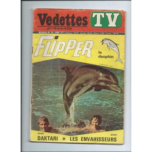 Vedettes Tv Présente Flipper Le Dauphin Avec Daktari, Avec Les Envahisseurs N° 16
