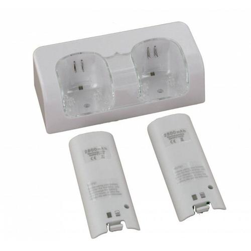 Station De Charge 2 Wiimotes + 2 Batteries 2800 Mah Pour Manette Nintendo Wii Wiiu - Straße Game