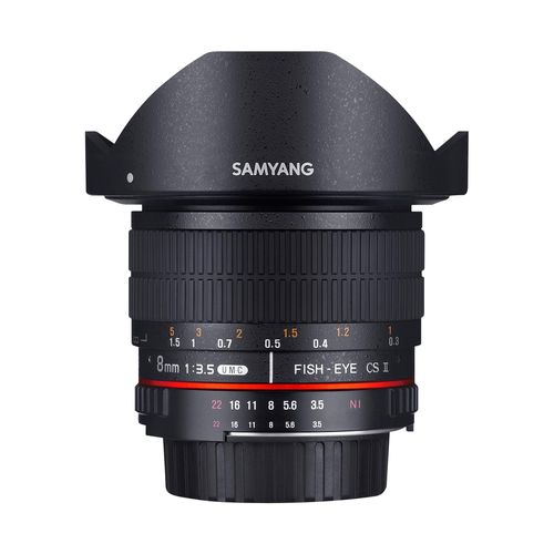 Samyang 8mm f/3.5 Fisheye CS II w/hood (Fuji X)