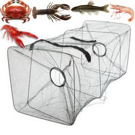 Pliable de Crabe Crevette Poisson écrevisse net Piège Cast DIP Cage outils pour la pêche 