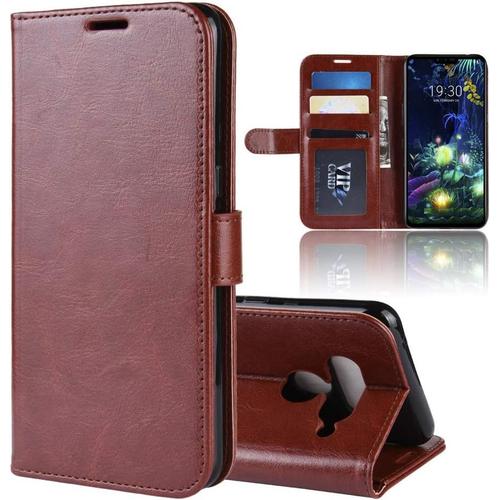 Coque Lg V50 Thinq 5g Etui Lg V50 Thinq 5g Anti Rayures Coque Tpu Pochette Portefeuille Fentes Pour Cartes Fermeture Aimantée Housse En Cuir Synthétic Fonction Stand Pour Lg V50 Thinq 5g