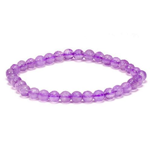 Bracelet Élastique Améthyste Coupe À Facettes