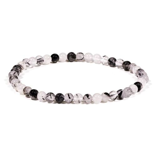 Bracelet Élastique Pierres De Quartz Tourmaline