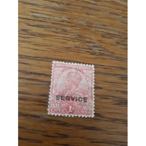 Timbre Inde George V 1941 Service Tp4