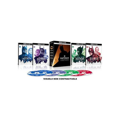 Batman - 4 Films Collection 1989-1997 - 4k Ultra Hd + Blu-Ray - Boîtier Steelbook Limité