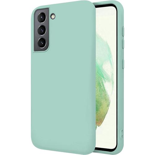 Coque Pour Samsung Galaxy S21 Galaxy S30 6.2"" Étui Rigide Turquoise Silicone Liquide Premium Doux Doublure Intérieure En Microfibre Protège L'appareil Photo Antidérapant Résistant Rayures