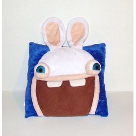 Coussin Lapin Cretin Rabbids Peluche 30x32cm