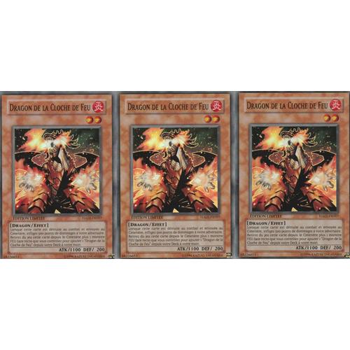 3x Dragon De La Cloche De Feu Ha01-Fr007 En Sr