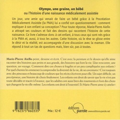 Olympe Une Graine Un Bebe Ou L Histoire D Une Naissance Medicalement Assistee Rakuten