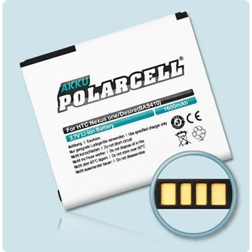 Batterie Li-Ion 3.7v 1600 Mah Haut De Gamme Pour Smartphone Et Mobile Htc Nexus One De Marque Polarcell®