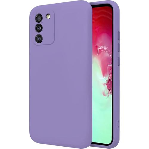 Coque Pour Samsung Galaxy S10 Lite Galaxy A91 6.7"" Étui Rigide Lila Silicone Liquide Premium Doux Doublure Intérieure En Microfibre Protège L'appareil Photo Antidérapant Résistant Rayures