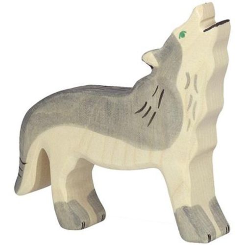 Figurine En Bois Loup Holztiger