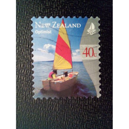 Timbre Nouvelle-Zélande Yt 1734 Optimist Yachting 1999 ( 46122 )