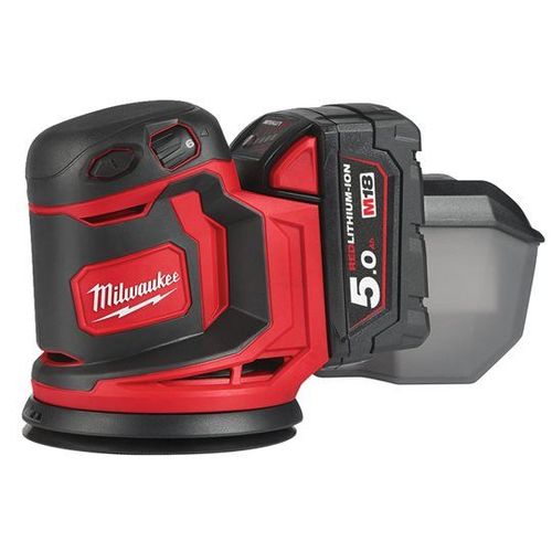 Milwaukee - Ponceuse orbitale 125 mm 18 V 5.0 Ah - M18 BOS125-502B