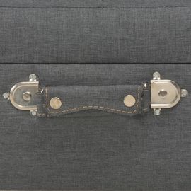 Tabourets De Rangement 3 Pcs Gris Foncé Tissu