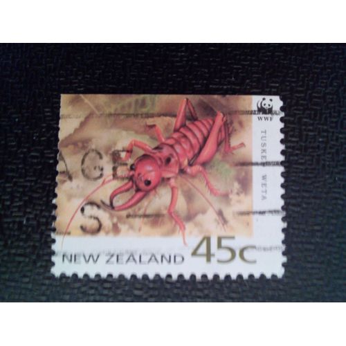 Timbre Nouvelle-Zélande Yt 1238 A Weta À Défenses (Anostostoma Sp.) 1993 ( 46122 )