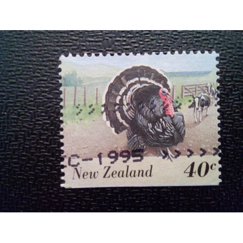 Timbre Nouvelle-Zélande Yt 1400 Dinde Domestique (Meleagris Gallopavo) 1995 ( 46122 )