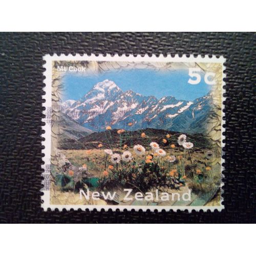 Timbre Nouvelle-Zélande Yt 1440 Mont Cook 1996 ( 46122 )