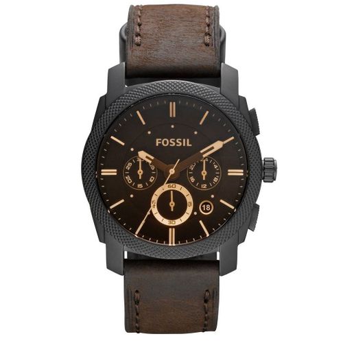 Fossil Montre Marron Chronographe Hommes Machine Fs4656ie