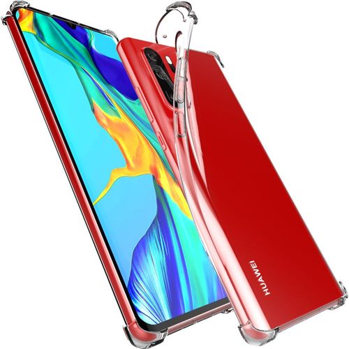 Ebeststar - Coque Huawei P30 Pro Etui Silicone Slim Coins Rebords Renforcés Invisible Antichoc, Transparent [Dimensions Precises Smartphone : 158 X 73.4 X 8.4mm, Écran 6.47'']