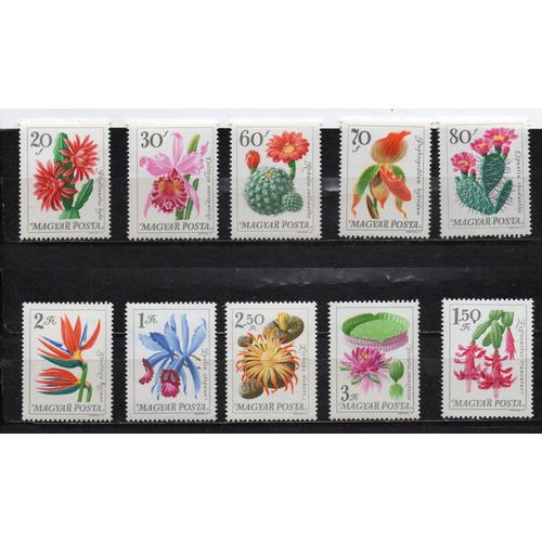 Hongrie- Série De 10 Timbres Neufs- Plantes