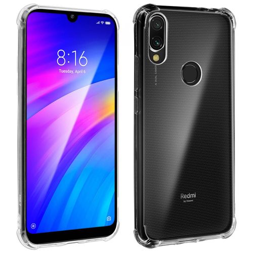 Coque Xiaomi Redmi 7 Protection Antichoc Coins Renforcés Transparent