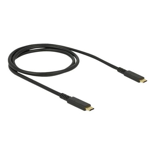 Delock - Câble USB - 24 pin USB-C (M) pour 24 pin USB-C (M) - USB 3.1 Gen 2 - 3 A - 1 m - noir