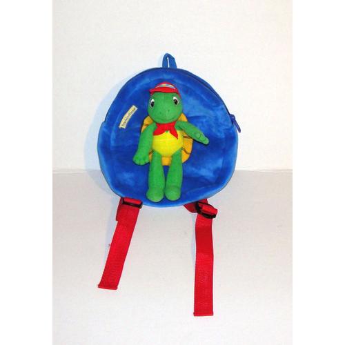 Franklin La Tortue Peluche Sac A Dos Bleu Jemini