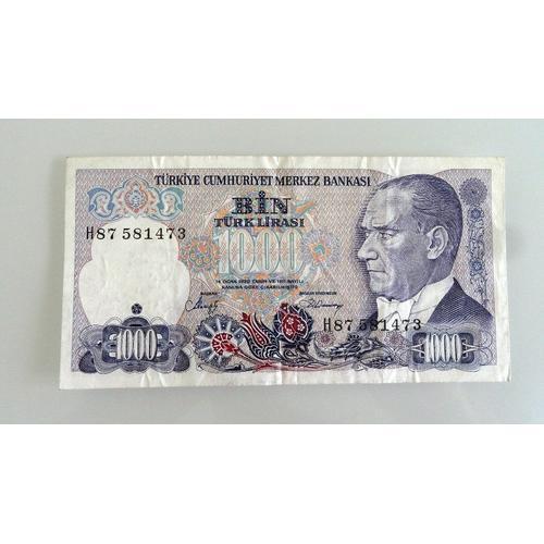 Billet 1000 Lirasi - Turquie - 1970