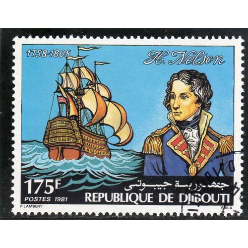Timbre-Poste De Djibouti (Hommage À LAmiral Horatio Nelson)