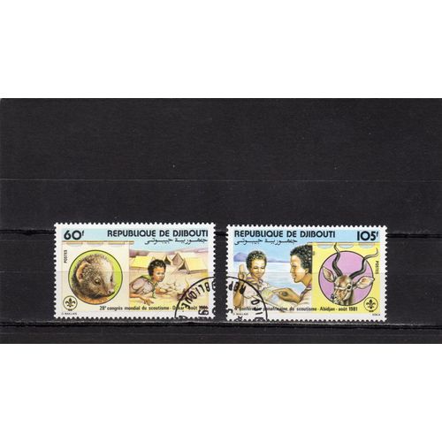 Timbres-Poste De Djibouti (25ème Congrès National Du Scoutisme À Dakar)