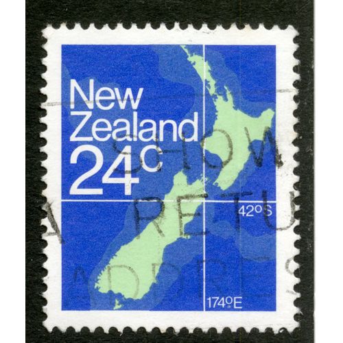 Timbre Oblitéré New Zealand, 24c