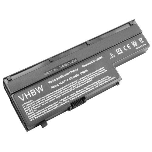 vhbw Li-Ion batterie 5200mAh (14.4V) noir pour ordinateur portable laptop notebook Medion Akoya MD98340, P6611, P6612, P6613, P6618, P6619, P6620