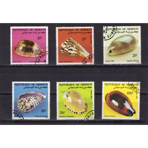 Timbres-Poste De Djibouti (Coquillages)