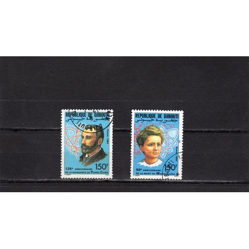 Timbres-Poste De Djibouti (Hommage À Pierre Et Marie Curie)