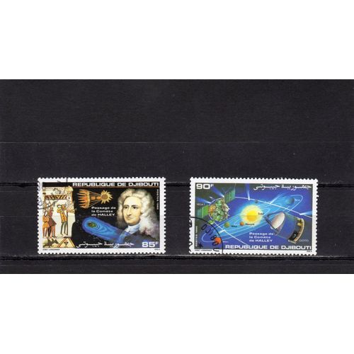 Timbres-Poste De Djibouti (Passage De La Comète De Halley)