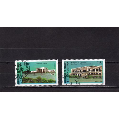 Timbres-Poste De Djibouti (Edifices Publics)