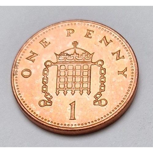 Pièce De Monnaie 1 Penny Elizabeth Ii "4e Portrait" 2003 Royaume-Uni