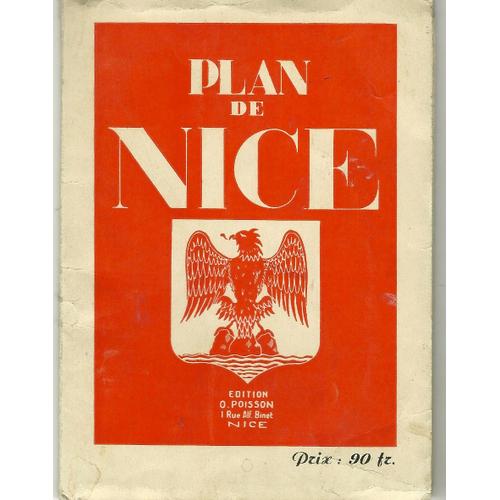 Plan De Nice, Édition Poisson, 1950