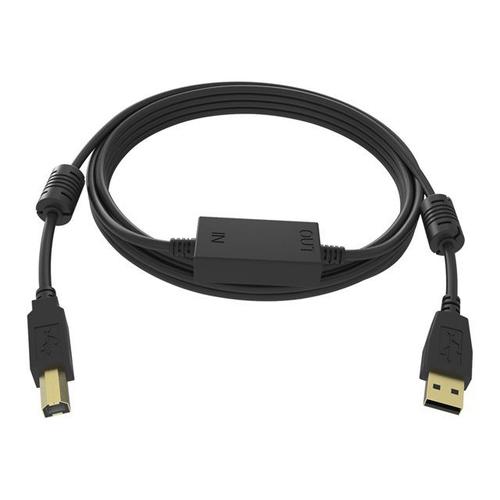 Vision Professional - Câble USB - USB (M) pour USB type B (M) - USB 2.0 - 15 m - actif - noir