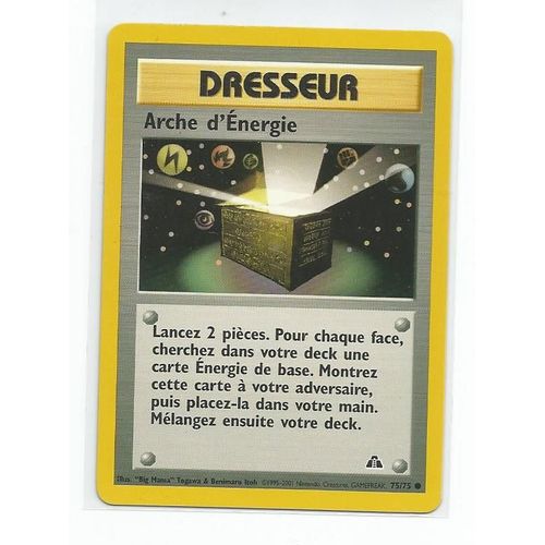 Dresseur Arche D'énergie (Néo Discovery, Vf, N°75/75)