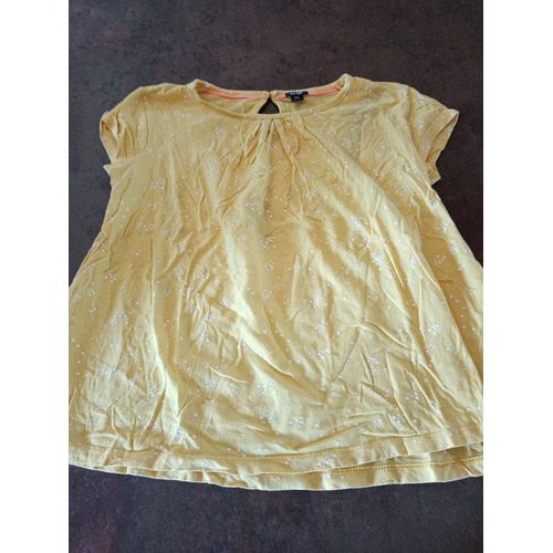 T Shirt Mc Jaune Fille 10 Ans Kiabi Très Bon État