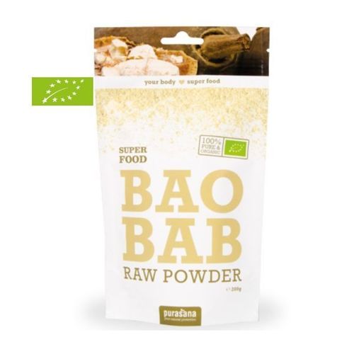 Baobab En Poudre Bio - Vitamine C Et Fibres Superfoods 200g - Purasana 