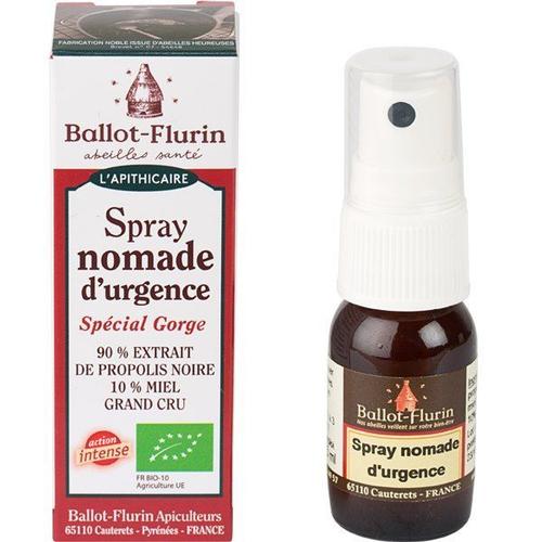 Spray Nomade D'urgence - Pour La Gorge 15 Ml - Ballot-Flurin 