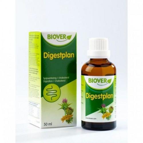 Digestplan Bio - Gouttes De Plantes Soutenant La Digestion 50 Ml - Biover 