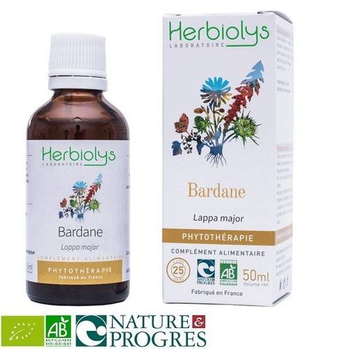 Grande Bardane Bio - Dépuratif Et Peau Teinture-Mère Lappa Major 50 Ml - Herbiolys 