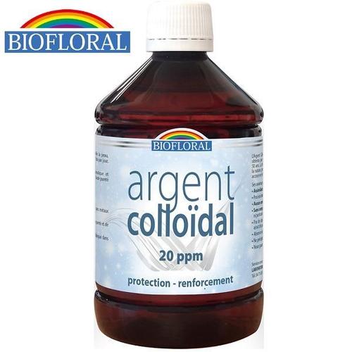Argent Colloïdal 20 Ppm - Vertus Antiseptiques 500 Ml - Biofloral 