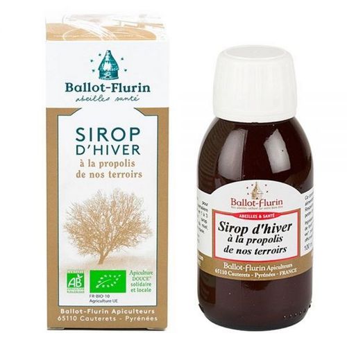 Sirop D'hiver Apaisant Bio 100 Ml - Propolis Noire Et Miel - Ballot-Flurin 