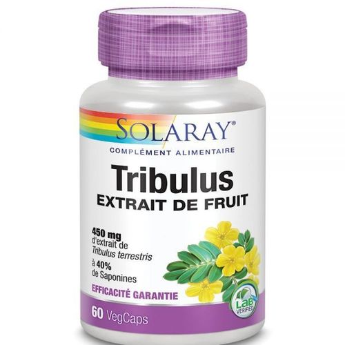 Tribulus 450 Mg - Sexualité Et Testostérone 60 Capsules - Solaray 