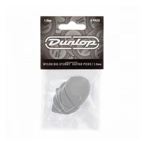 Dunlop 445p10 - Pack 6 Médiators Big Stubby 1,00mm